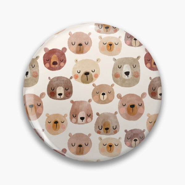 Item preview, Cute whimsical bear faces designed and sold by SJAPhoto.