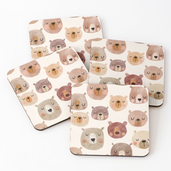 Item preview, Cute whimsical bear faces designed and sold by SJAPhoto.