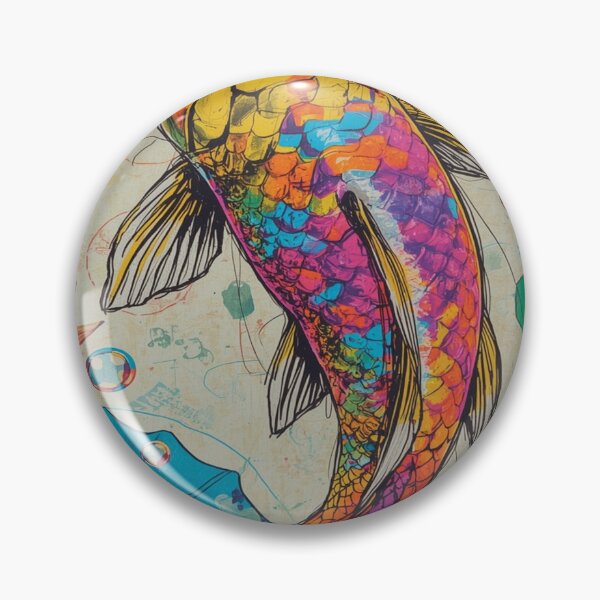 Item preview, Beautiful colorful fish pattern designed and sold by saly55887.