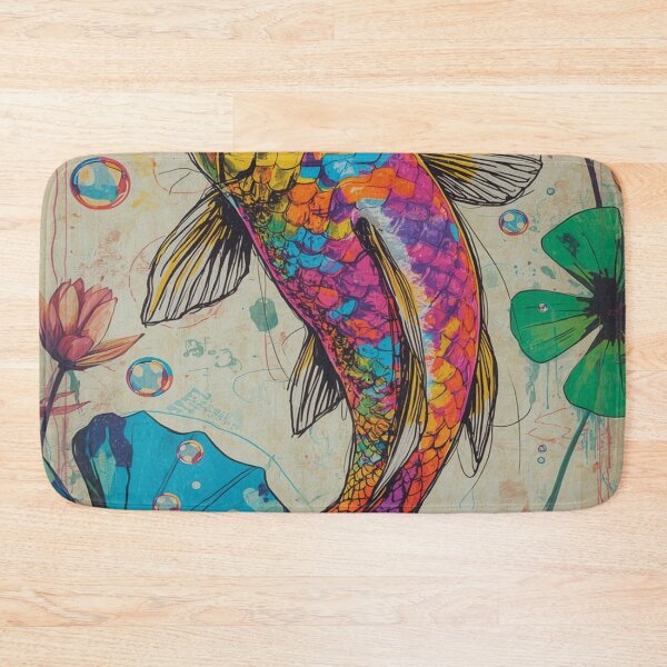 Item preview, Beautiful colorful fish pattern designed and sold by saly55887.