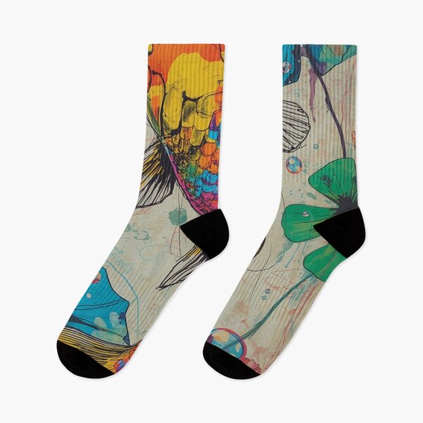 Item preview, Beautiful colorful fish pattern designed and sold by saly55887.