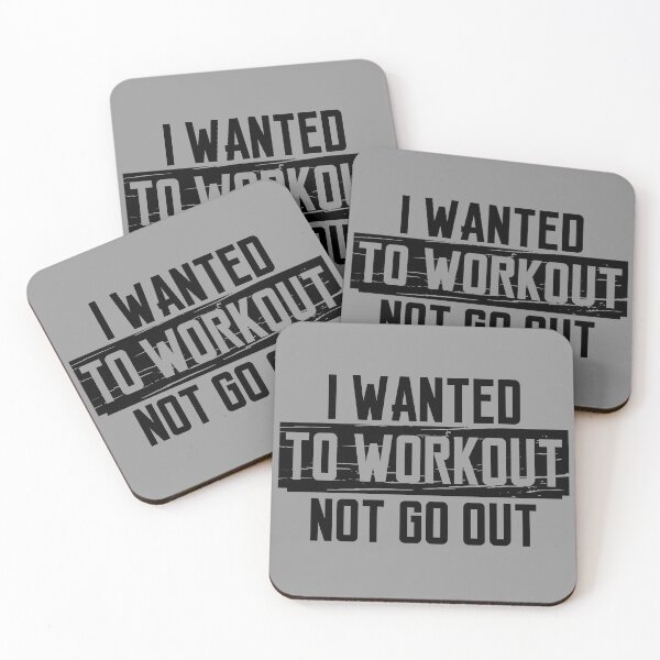 Item preview, I WANTED TO WORKOUT, NOT GO OUT FUNNY GYM GIFT designed and sold by Plant On Demand.