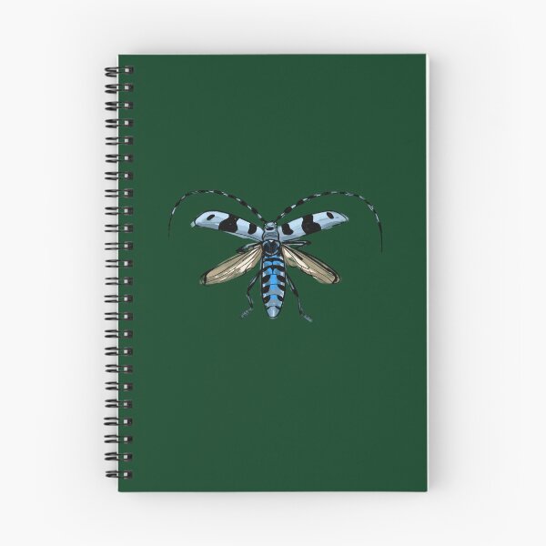 Item preview, flying creeping crawling - blue alpine longhorn beetles on goldochre Oversized  designed and sold by Bangarangs.