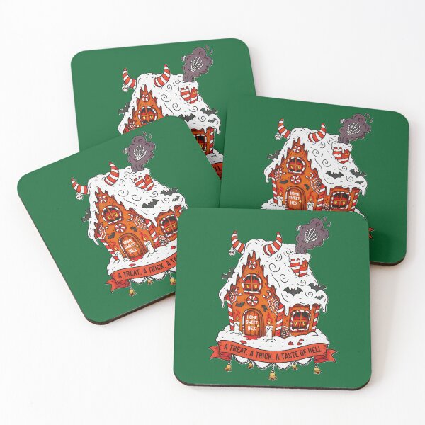 Item preview, A Trick, A Taste Of Hell  Demonic Gingerbread Christmas House designed and sold by CoffinsArt.