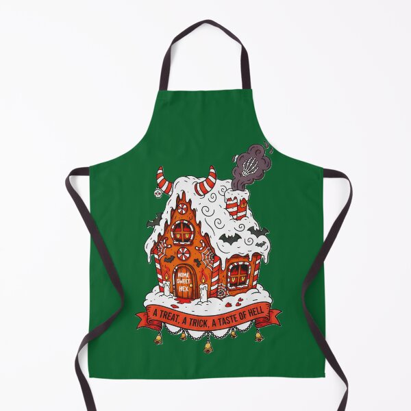 Item preview, A Trick, A Taste Of Hell Demonic Gingerbread Christmas House designed and sold by CoffinsArt.