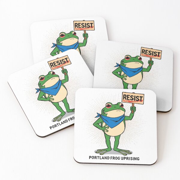 Item preview, Portland Frog Uprising – Resist | Activist Frog Protest Art Design designed and sold by Activity01.