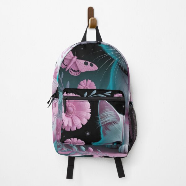 Item preview, Pastel Cosmic Kitty with Butterflies and Daisies – Ethereal Aesthetic Art designed and sold by dreamsagellc.