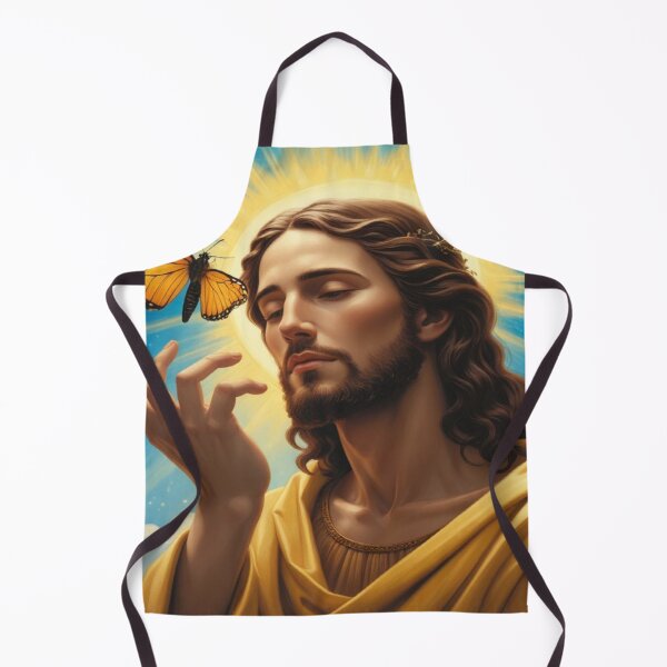 Item preview, Divine Stillness – Jesus and Butterfly Under Celestial Sky designed and sold by Cristhian Almanza.