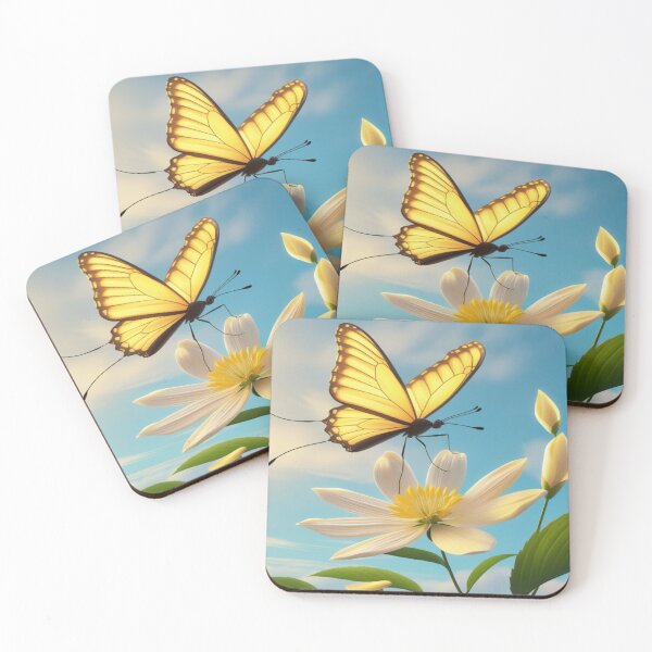 Item preview, Butterfly’s Grace – Radiant Butterfly and Blooming Flower Design designed and sold by Cristhian Almanza.
