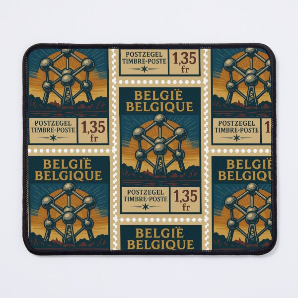Item preview, Vintage Belgium Atomium Postage Stamp designed and sold by Travellerz.