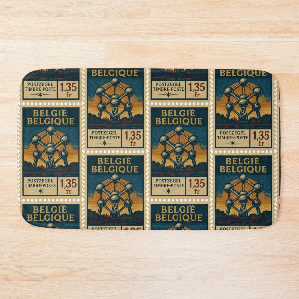 Item preview, Vintage Belgium Atomium Postage Stamp designed and sold by Travellerz.