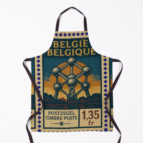 Item preview, Vintage Belgium Atomium Postage Stamp designed and sold by Travellerz.
