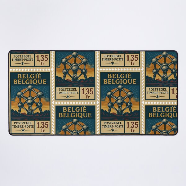 Item preview, Vintage Belgium Atomium Postage Stamp designed and sold by Travellerz.