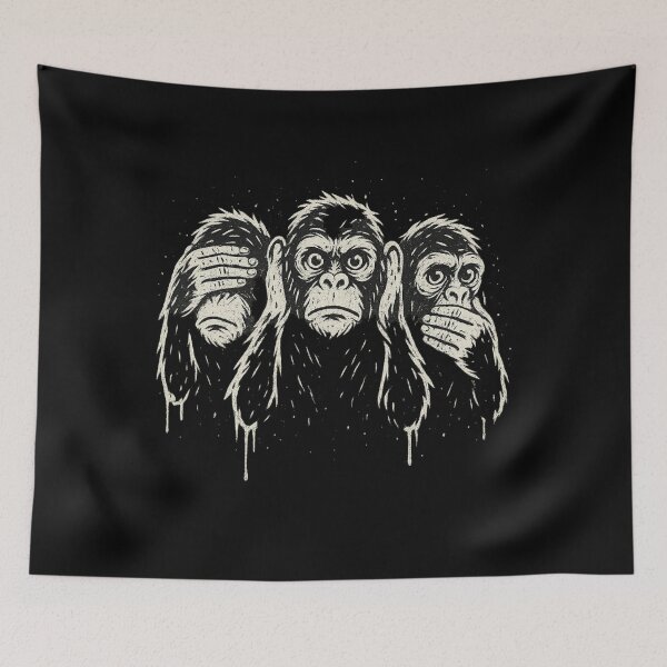 Item preview, Graffiti See No Evil Hear No Evil Speak No Evil designed and sold by getpressedshirt.