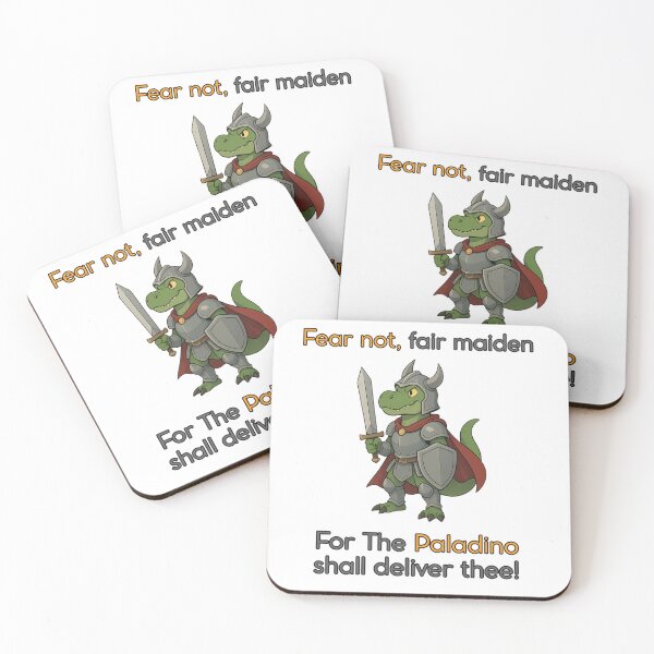 Item preview, The Paladino | Paladin Dinosaur RPG Animal Meme designed and sold by Pets & Memes & Stuff.