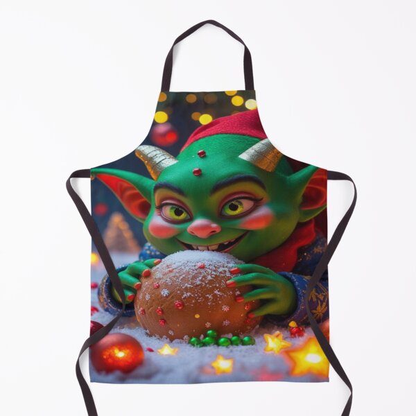 Item preview, Whimsical Bite – Mischievous Creature with Christmas Cookie designed and sold by Cristhian Almanza.
