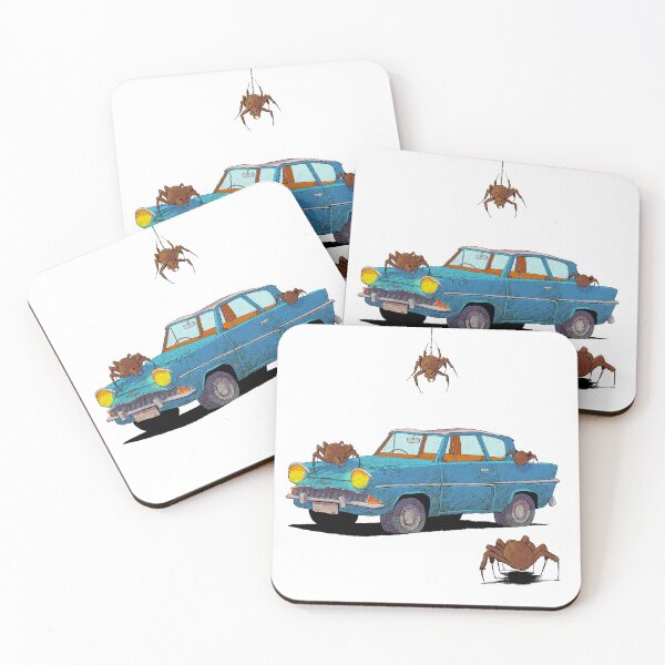 Item preview, Harry Potter’s Flying Car – Cartoon Illustration of the Magical Ford Anglia designed and sold by The A-Press.