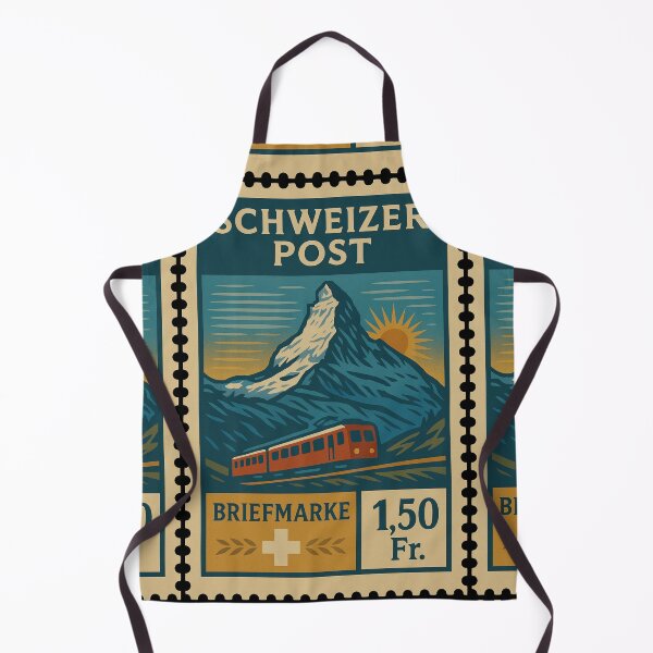 Item preview, Vintage Swiss Matterhorn Postage Stamp designed and sold by Travellerz.
