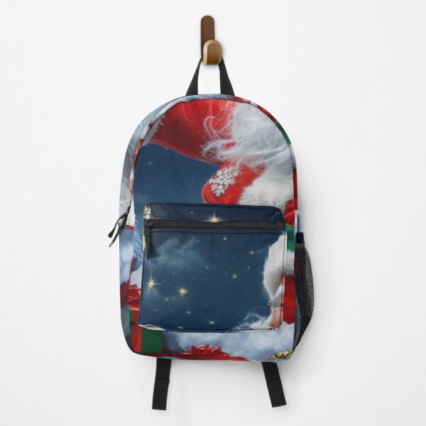 Item preview, Joyful Arrival – Santa Claus with Gifts Under Starry Snowfall designed and sold by Cristhian Almanza.
