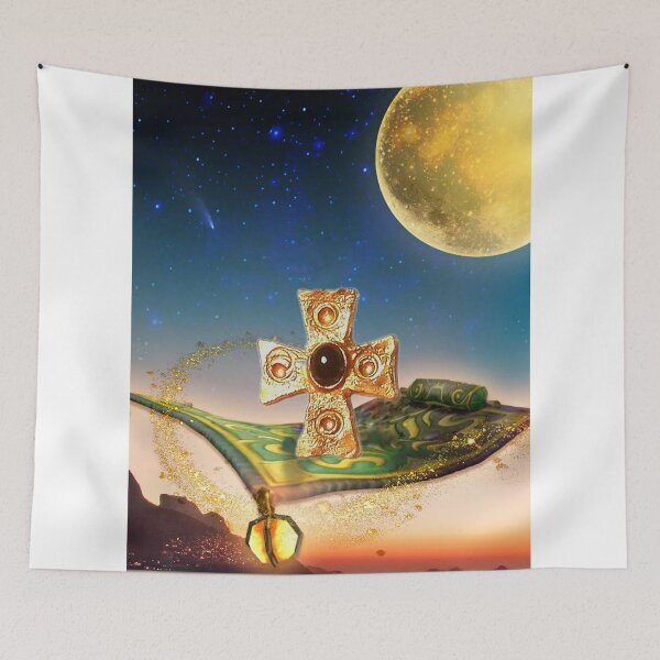 Item preview, Bizantine Art Sculpture (Handmade) on a Middle East Scene designed and sold by QuasarDigitalSurrealism.