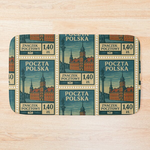 Item preview, Vintage Polish Warsaw Postage Stamp designed and sold by Travellerz.