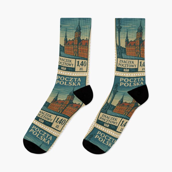 Item preview, Vintage Polish Warsaw Postage Stamp designed and sold by Travellerz.