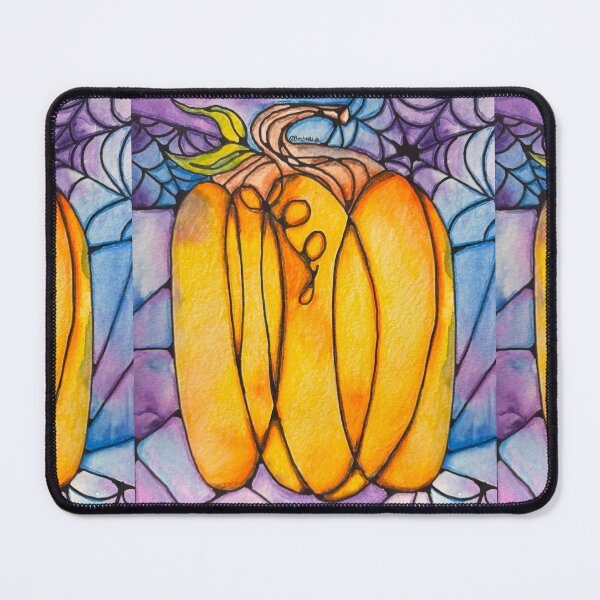 Item preview, Stain glass Pumpkin designed and sold by Bre-Bug-242.