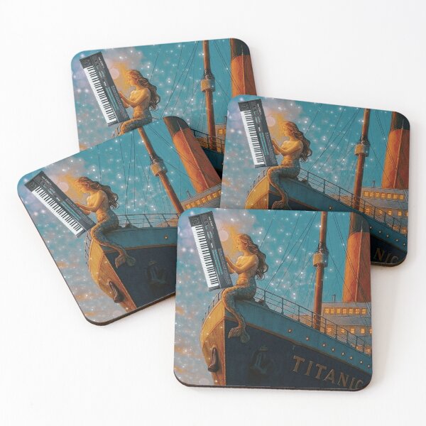 Item preview, Music Instruments into Digital Art: Keyboard on the Titanic Bow Movie Cult designed and sold by QuasarDigitalSurrealism.