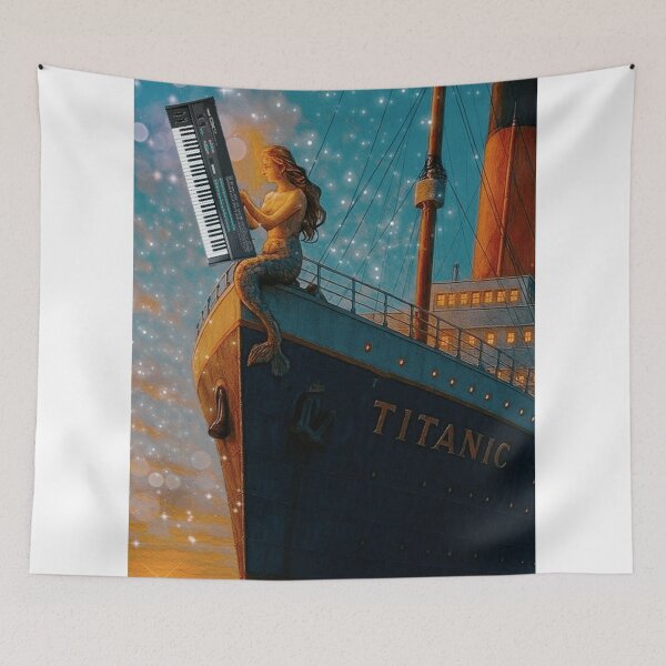 Item preview, Music Instruments into Digital Art: Keyboard on the Titanic Bow Movie Cult designed and sold by QuasarDigitalSurrealism.