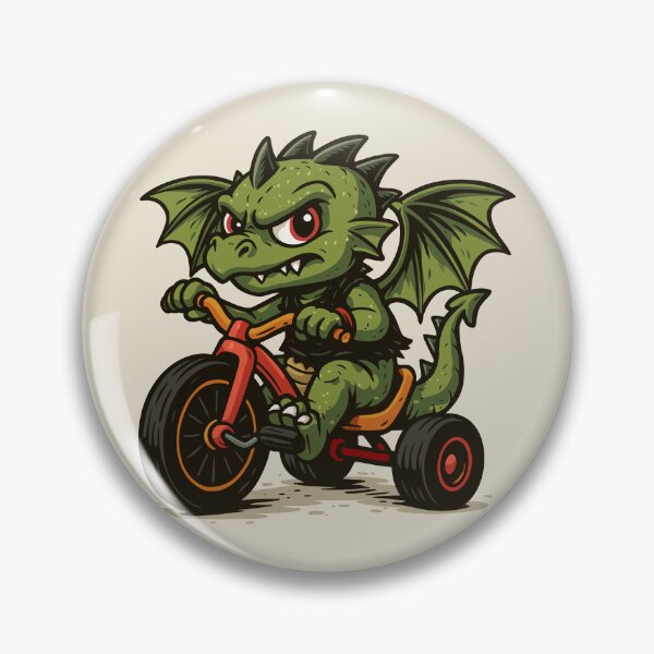 Item preview, Punk Dragon Riding a Big Wheel designed and sold by Ghost on Toast.