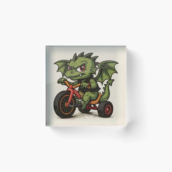 Item preview, Punk Dragon Riding a Big Wheel designed and sold by Ghost on Toast.