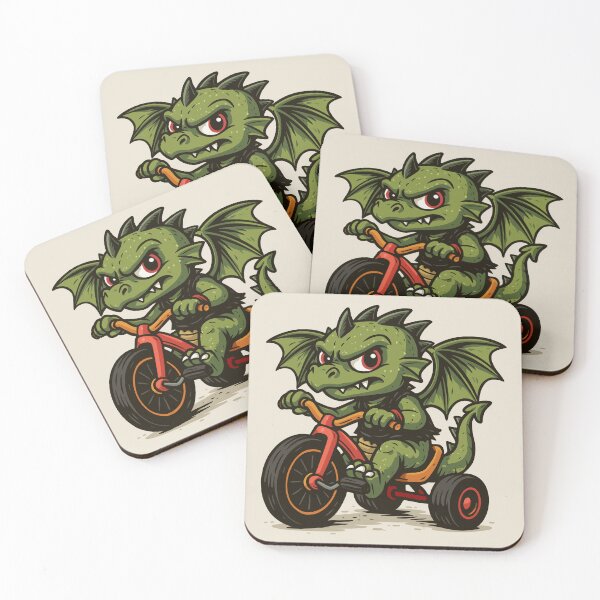 Item preview, Punk Dragon Riding a Big Wheel designed and sold by Ghost on Toast.