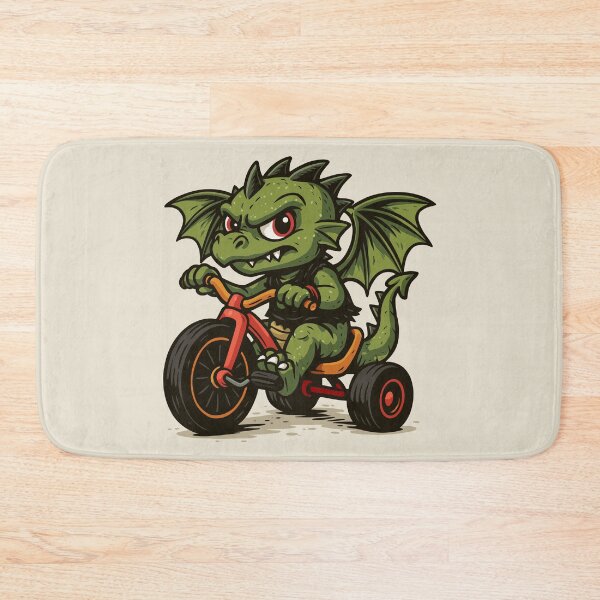 Item preview, Punk Dragon Riding a Big Wheel designed and sold by Ghost on Toast.