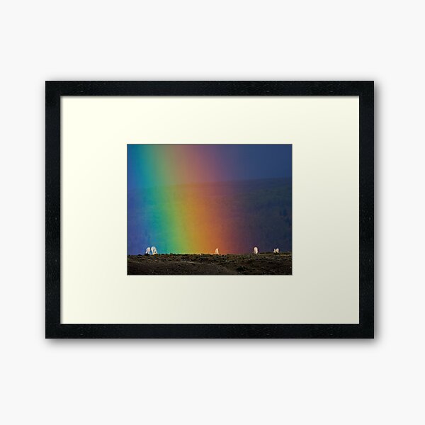 Rainbow Air, Ghost Trees Framed Art Print