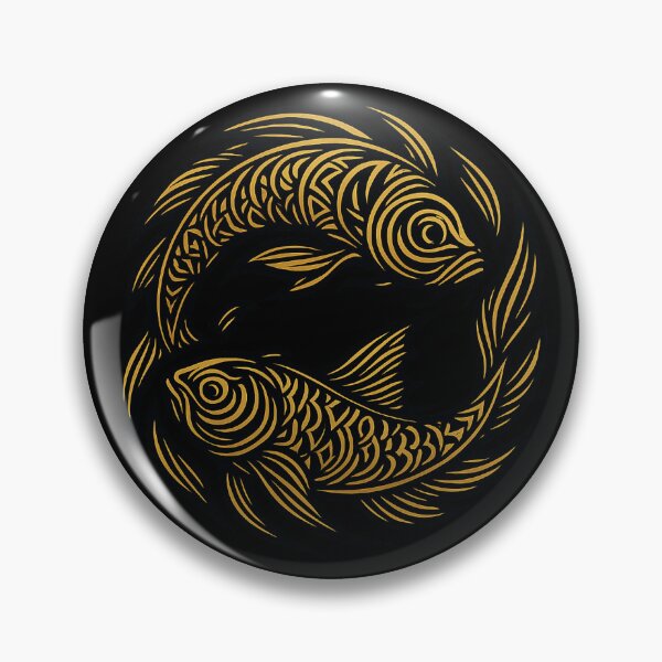 Item preview, Elegant Yin Yang Tribal Coy Fish designed and sold by ignis-draco.
