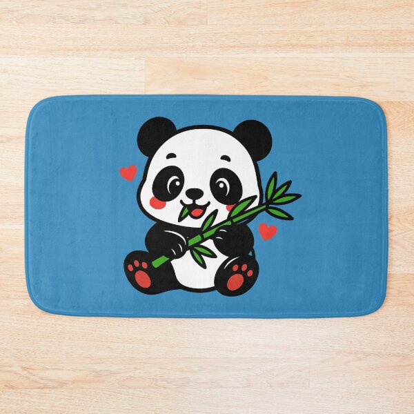 Item preview, Kawaii Panda Eating Bamboo  designed and sold by getpressedshirt.