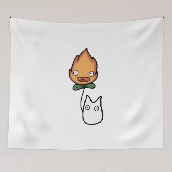 Item preview, Calcifer and Totoro designed and sold by Megankott.