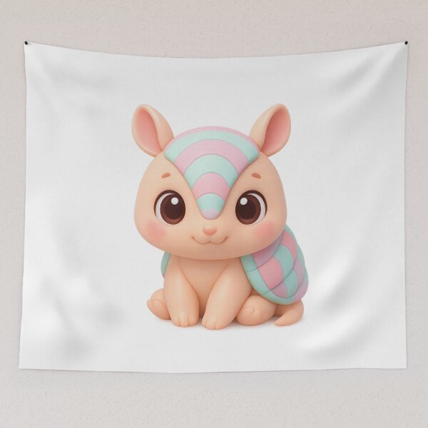 Item preview, Cute Pastel Armadillo | Kawaii Cartoon Animal Art designed and sold by Moons Studio.