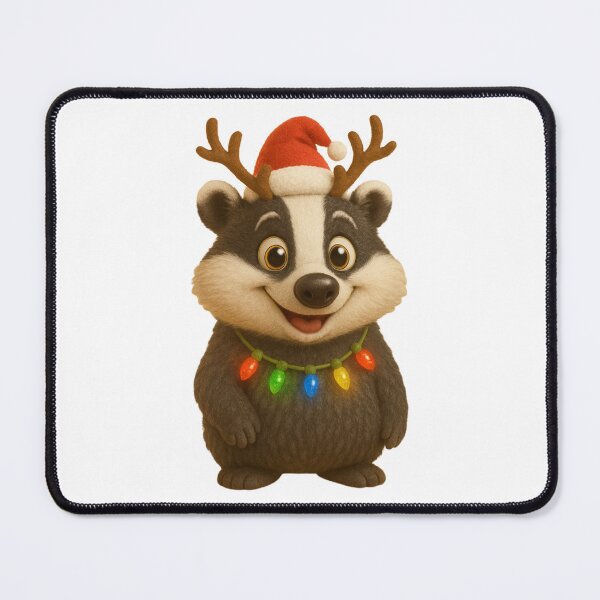 Item preview, Christmas Badger designed and sold by Sillytoe.