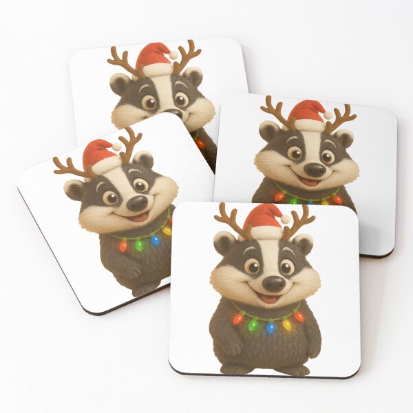 Item preview, Christmas Badger designed and sold by Sillytoe.