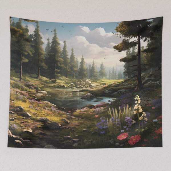Item preview, Tranquil Forest Stream designed and sold by lapusher.