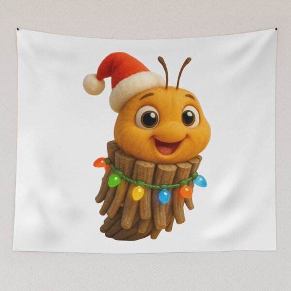 Item preview, Christmas Bagworm Moth Caterpillar designed and sold by Sillytoe.