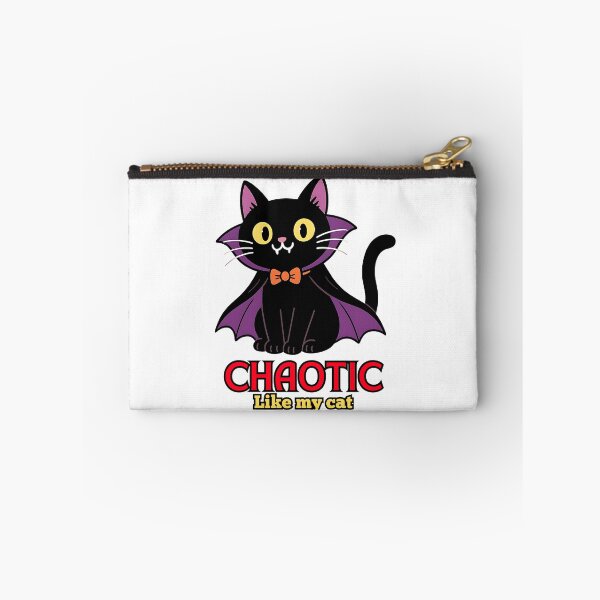 Item preview, Chaotic Like My Cat Funny Vampire Design designed and sold by Pets & Memes & Stuff.