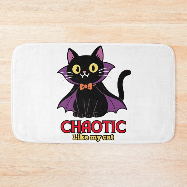 Item preview, Chaotic Like My Cat Funny Vampire Design designed and sold by Pets & Memes & Stuff.