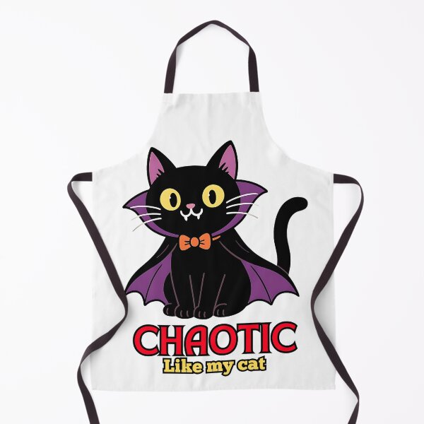 Item preview, Chaotic Like My Cat Funny Vampire Design designed and sold by Pets & Memes & Stuff.