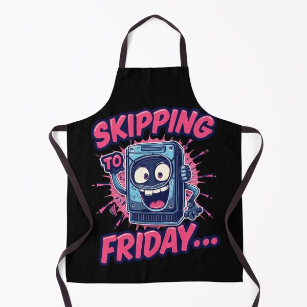 Item preview, Skipping to Friday: Funny Retro Washing Machine Weekend Vibe Design designed and sold by Tucker-Art.