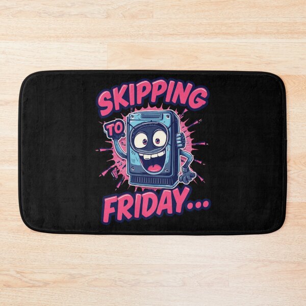 Item preview, Skipping to Friday: Funny Retro Washing Machine Weekend Vibe Design designed and sold by Tucker-Art.