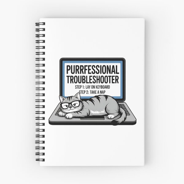 Item preview, Purrfessional Troubleshooter designed and sold by Diane Gotti.
