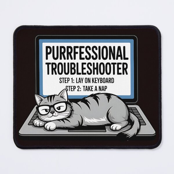 Item preview, Purrfessional Troubleshooter designed and sold by Diane Gotti.