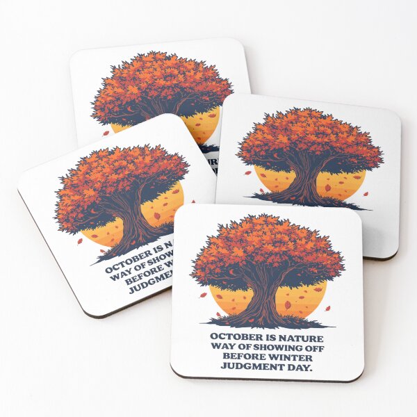 Item preview, October Showoff: Vibrant Autumn Tree Illustration Before Winter designed and sold by Tucker-Art.